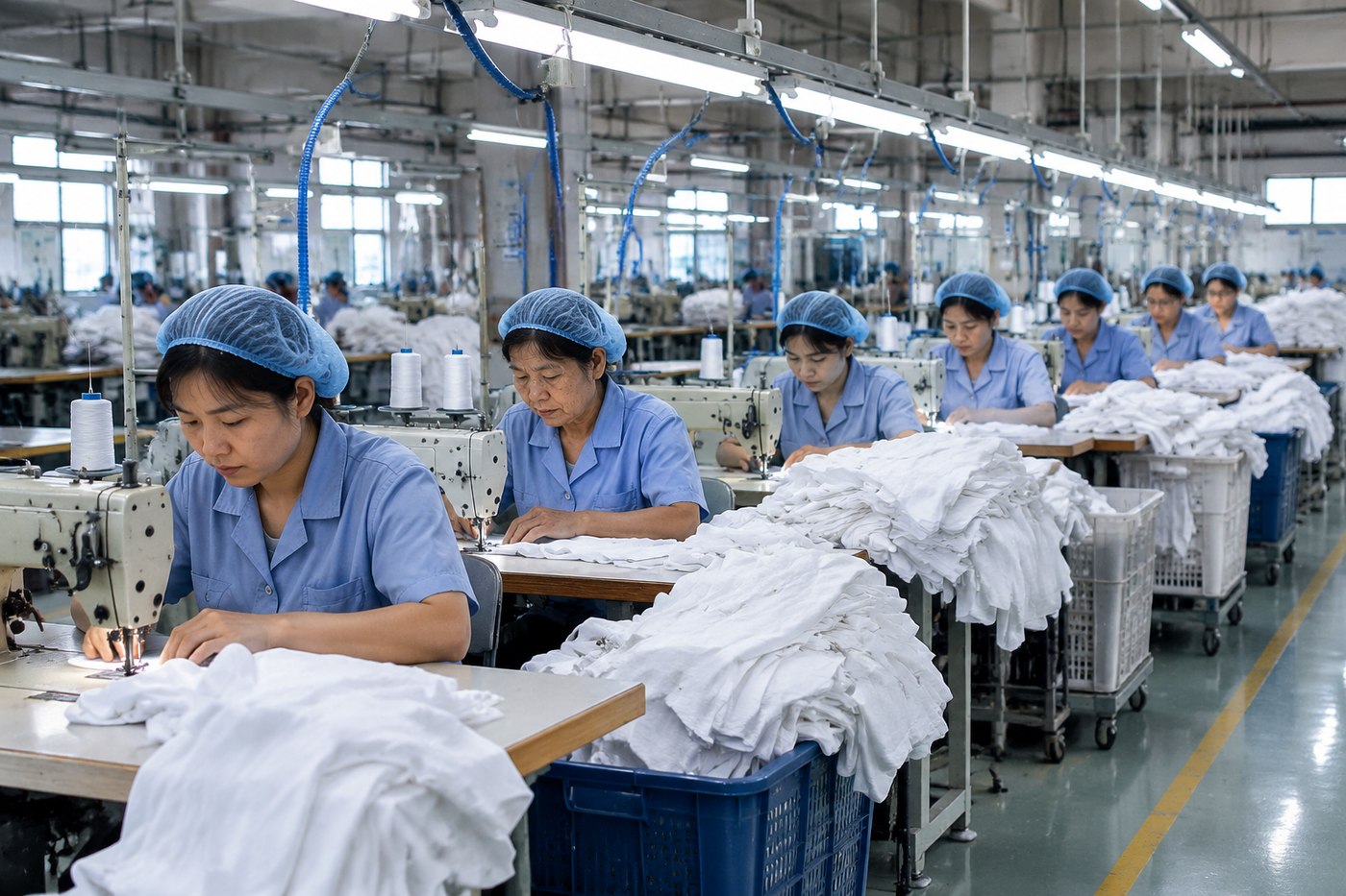 Sewing floor at LINGZHI